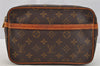 Authentic Louis Vuitton Monogram Compiegne 23 Clutch Hand Bag M51847 LV 6788I
