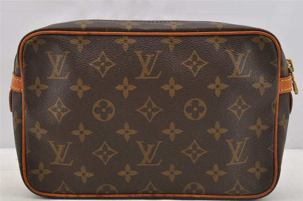 Authentic Louis Vuitton Monogram Compiegne 23 Clutch Hand Bag M51847 LV 6788I