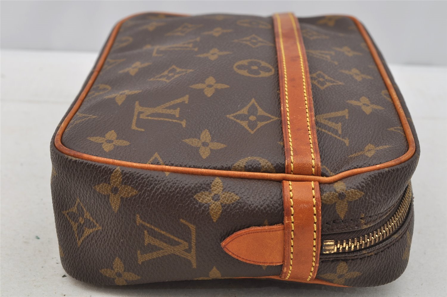 Authentic Louis Vuitton Monogram Compiegne 23 Clutch Hand Bag M51847 LV 6788I