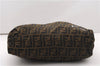 Authentic FENDI Vintage Zucca Tote Bag Purse Nylon Brown 6789F
