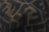 Authentic FENDI Vintage Zucca Tote Bag Purse Nylon Brown 6789F