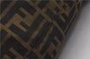 Authentic FENDI Vintage Zucca Tote Bag Purse Nylon Brown 6789F