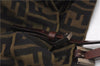 Authentic FENDI Vintage Zucca Tote Bag Purse Nylon Brown 6789F