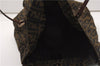 Authentic FENDI Vintage Zucca Tote Bag Purse Nylon Brown 6789F