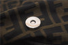 Authentic FENDI Vintage Zucca Tote Bag Purse Nylon Brown 6789F