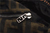 Authentic FENDI Vintage Zucca Tote Bag Purse Nylon Brown 6789F