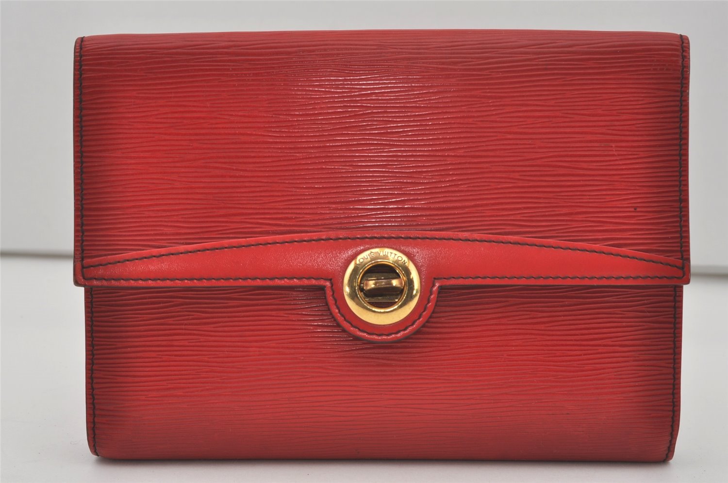 Authentic Louis Vuitton Epi Arche 2Way Shoulder Clutch Bag Red M52577 LV 6789I