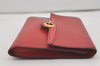 Authentic Louis Vuitton Epi Arche 2Way Shoulder Clutch Bag Red M52577 LV 6789I