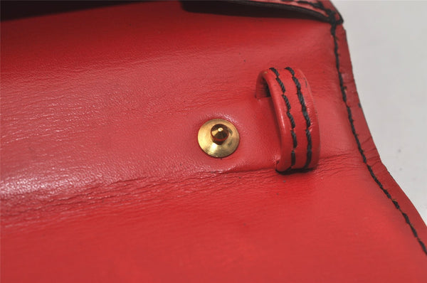 Authentic Louis Vuitton Epi Arche 2Way Shoulder Clutch Bag Red M52577 LV 6789I