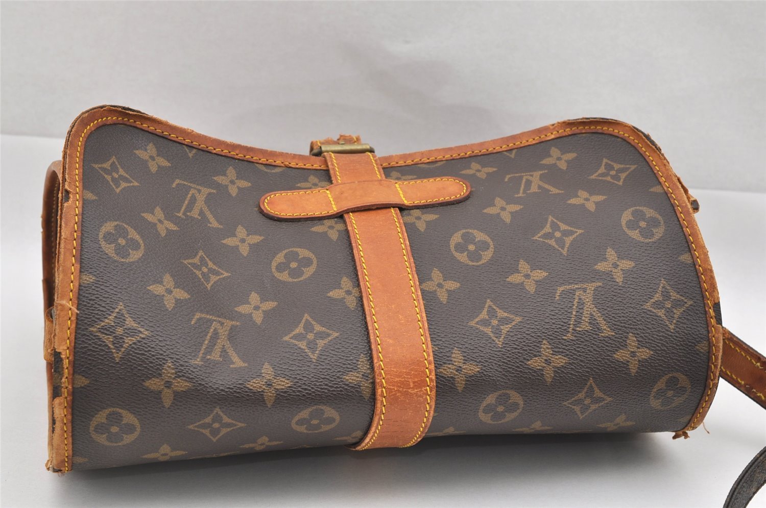 Authentic Louis Vuitton Monogram Marne Shoulder Cross Body Bag M51369 Junk 6790I
