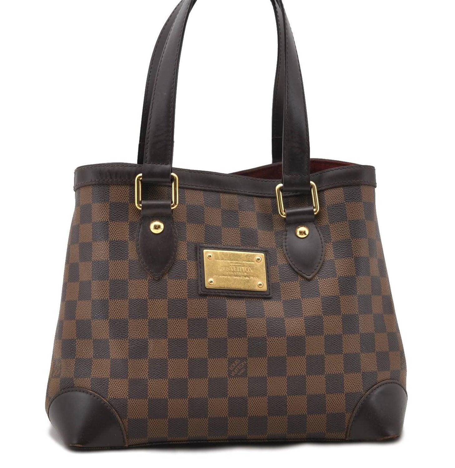 Authentic LOUIS VUITTON Damier Hampstead PM Shoulder Tote Bag N51205 LV 6791C