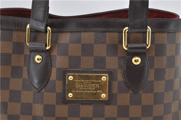 Authentic LOUIS VUITTON Damier Hampstead PM Shoulder Tote Bag N51205 LV 6791C