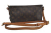 Authentic Louis Vuitton Monogram Trotteur Shoulder Cross Bag M51240 Junk 6791I