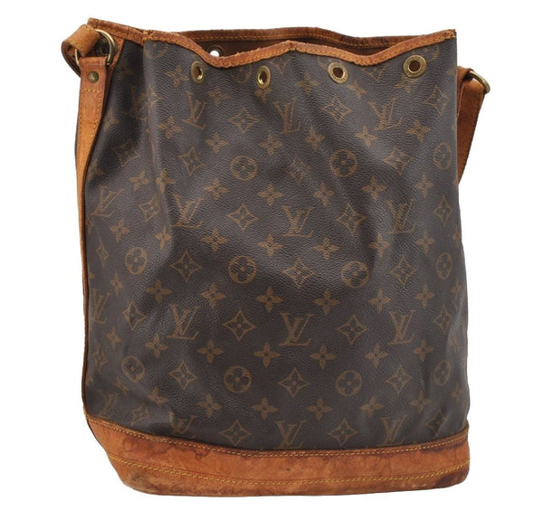 Authentic Louis Vuitton Monogram Noe Shoulder Drawstring Bag M42224 LV 6793I