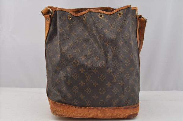 Authentic Louis Vuitton Monogram Noe Shoulder Drawstring Bag M42224 LV 6793I