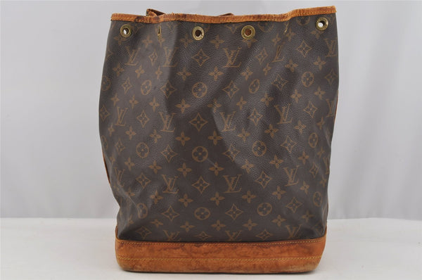Authentic Louis Vuitton Monogram Noe Shoulder Drawstring Bag M42224 LV 6793I