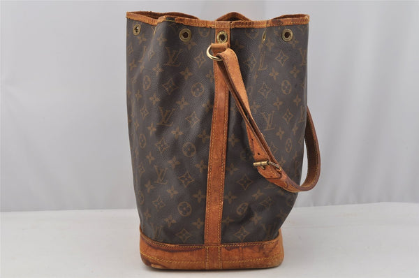 Authentic Louis Vuitton Monogram Noe Shoulder Drawstring Bag M42224 LV 6793I