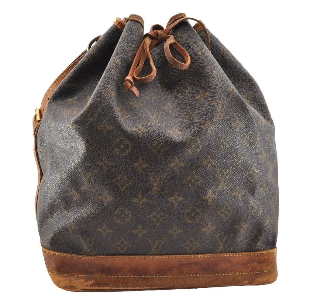 Authentic Louis Vuitton Monogram Noe Shoulder Drawstring Bag M42224 LV 6795I
