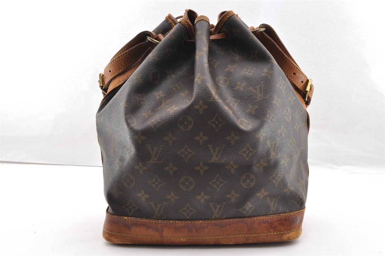 Authentic Louis Vuitton Monogram Noe Shoulder Drawstring Bag M42224 LV 6795I