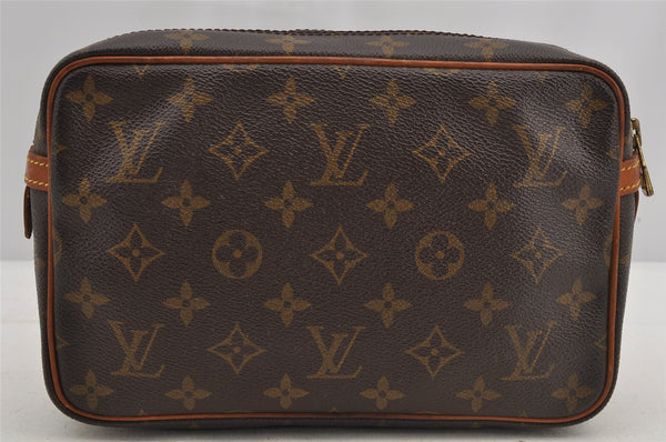 Authentic Louis Vuitton Monogram Compiegne 23 Clutch Hand Bag M51847 LV 6796I