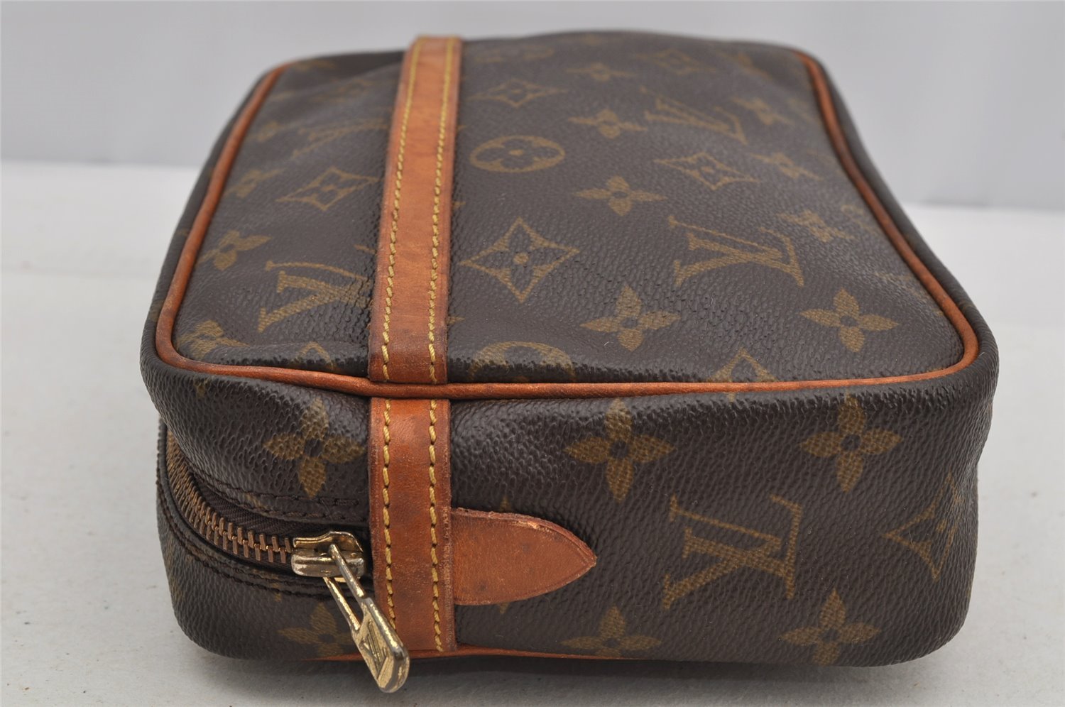 Authentic Louis Vuitton Monogram Compiegne 23 Clutch Hand Bag M51847 LV 6796I