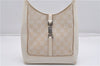 Authentic GUCCI Jackie Shoulder Hand Bag GG Canvas Leather 0013876 Ivory 6797F