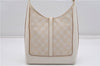 Authentic GUCCI Jackie Shoulder Hand Bag GG Canvas Leather 0013876 Ivory 6797F