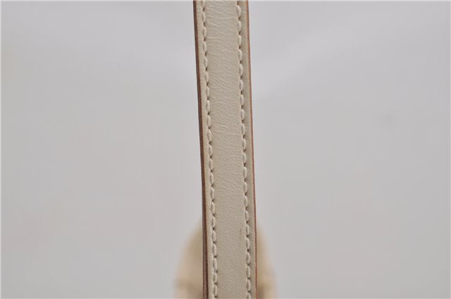 Authentic GUCCI Jackie Shoulder Hand Bag GG Canvas Leather 0013876 Ivory 6797F