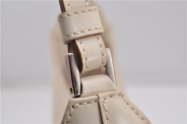 Authentic GUCCI Jackie Shoulder Hand Bag GG Canvas Leather 0013876 Ivory 6797F