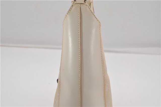 Authentic GUCCI Jackie Shoulder Hand Bag GG Canvas Leather 0013876 Ivory 6797F