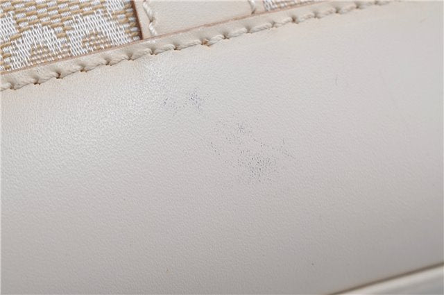 Authentic GUCCI Jackie Shoulder Hand Bag GG Canvas Leather 0013876 Ivory 6797F