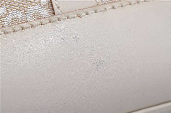 Authentic GUCCI Jackie Shoulder Hand Bag GG Canvas Leather 0013876 Ivory 6797F