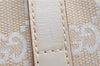 Authentic GUCCI Jackie Shoulder Hand Bag GG Canvas Leather 0013876 Ivory 6797F