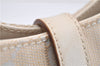 Authentic GUCCI Jackie Shoulder Hand Bag GG Canvas Leather 0013876 Ivory 6797F