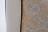 Authentic GUCCI Jackie Shoulder Hand Bag GG Canvas Leather 0013876 Ivory 6797F