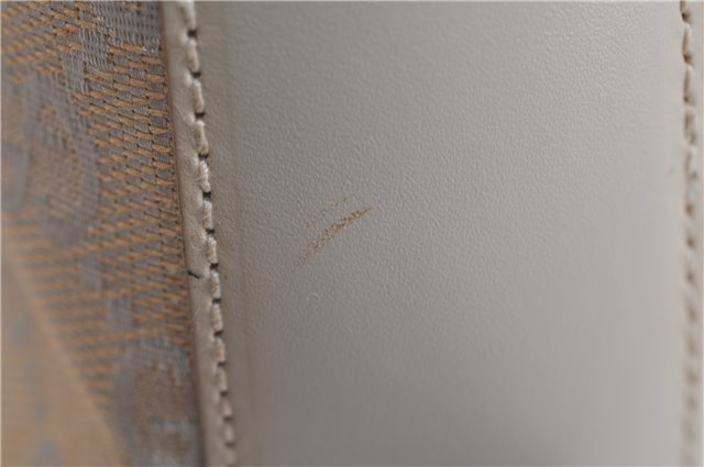 Authentic GUCCI Jackie Shoulder Hand Bag GG Canvas Leather 0013876 Ivory 6797F