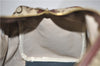 Authentic CELINE C Macadam Pattern Hand Boston Bag Canvas Leather Brown 6800C