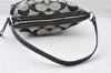 Authentic COACH Signature Shoulder Bag Purse Canvas Leather F13674 Gray 6800E