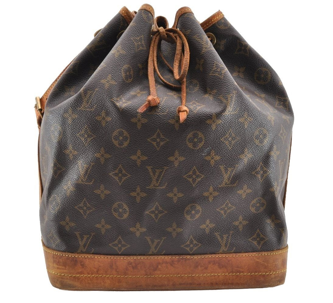 Authentic Louis Vuitton Monogram Noe Shoulder Drawstring Bag M42224 LV 6800I
