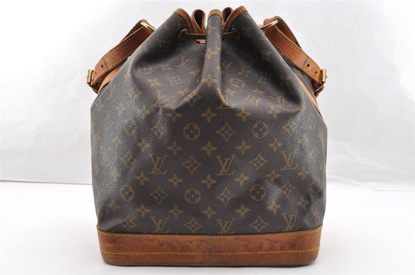 Authentic Louis Vuitton Monogram Noe Shoulder Drawstring Bag M42224 LV 6800I