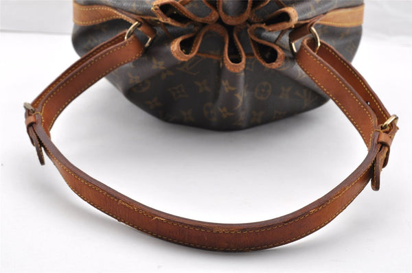 Authentic Louis Vuitton Monogram Noe Shoulder Drawstring Bag M42224 LV 6800I