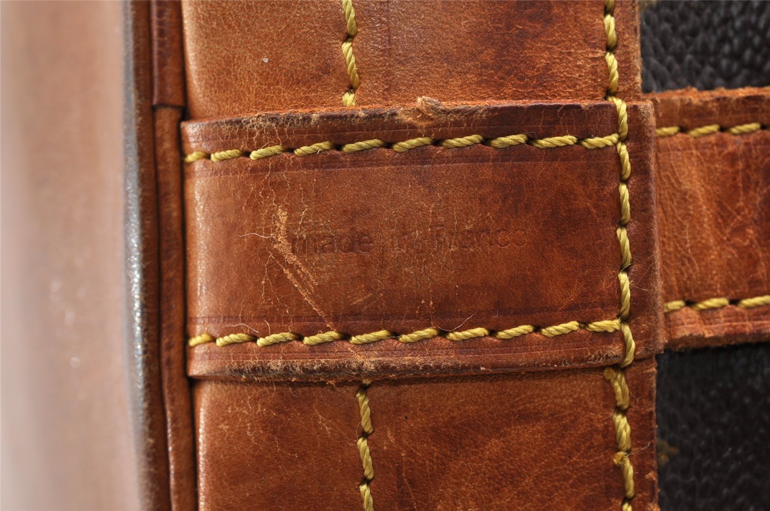 Authentic Louis Vuitton Monogram Noe Shoulder Drawstring Bag M42224 LV 6800I