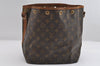 Auth Louis Vuitton Monogram Petit Noe M42226 Shoulder Drawstring Bag Junk 6801I