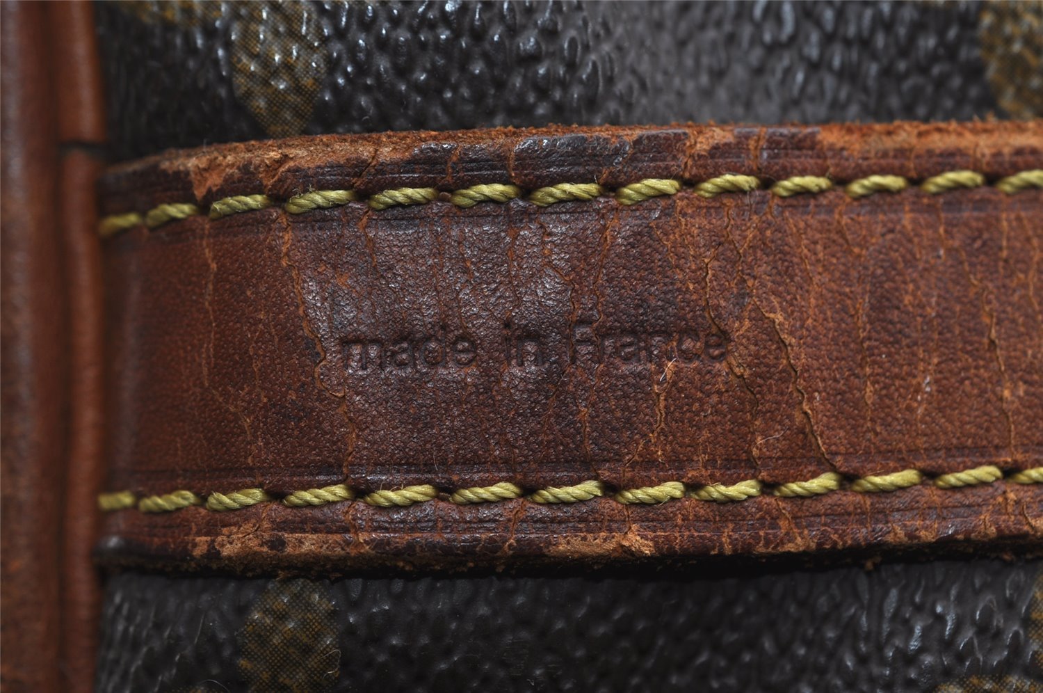 Auth Louis Vuitton Monogram Petit Noe M42226 Shoulder Drawstring Bag Junk 6801I