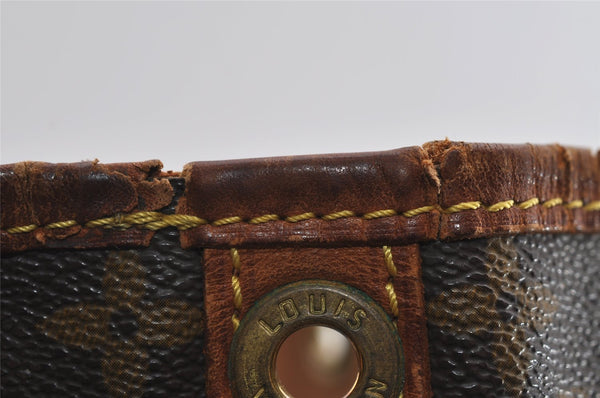 Auth Louis Vuitton Monogram Petit Noe M42226 Shoulder Drawstring Bag Junk 6801I