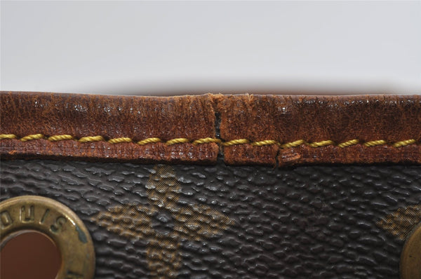 Auth Louis Vuitton Monogram Petit Noe M42226 Shoulder Drawstring Bag Junk 6801I