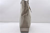 Authentic GUCCI Vintage Shoulder Tote Bag Canvas Leather Gray 6806C