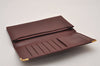 Authentic Cartier Must de Cartier Long Wallet Purse Leather Bordeaux Red 6806I