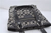 Auth COACH Signature Lunch Penelope Tote Bag Canvas Leather F14693 Gray 6807E