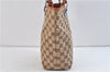 Authentic GUCCI Shoulder Hand Bag GG Canvas Leather 120840 Brown Orange 6809C